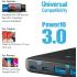 Anker A2046K11 Slim Power Port with Dual USB C PowerIQ 3.0 And USB A Ports Provided High Speed Charging And Charge 4 Devices Simultaneously Fits Most Types Of Smart Devices 63W - Black